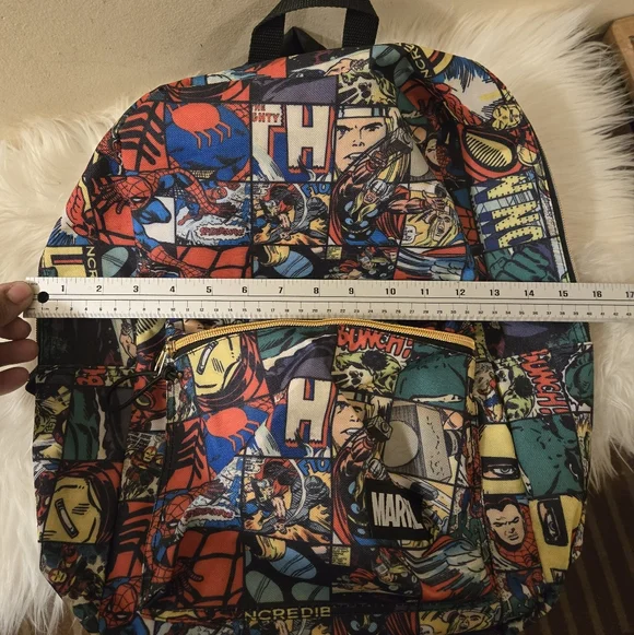 Marvel Comic Book Print Classics Backpack - Multicolor - Picture 11 of 11